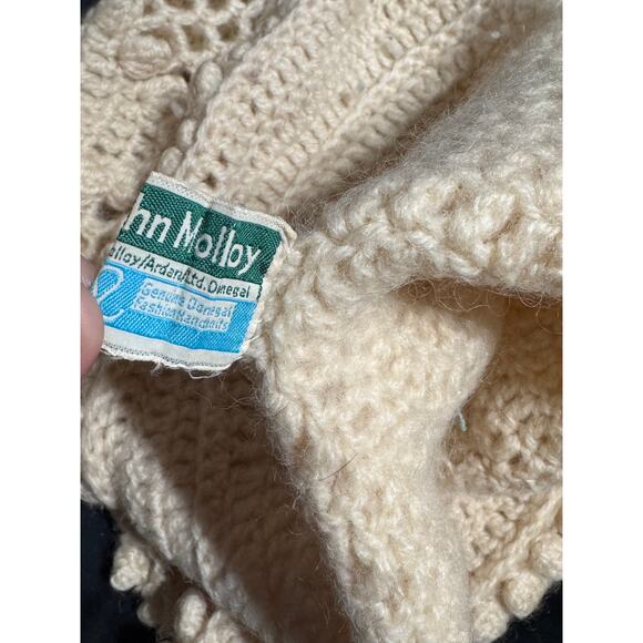 John Molloy - Set of 2 Round Knit Pillow Shams Covers 100% Wool - Picture 4 of 5